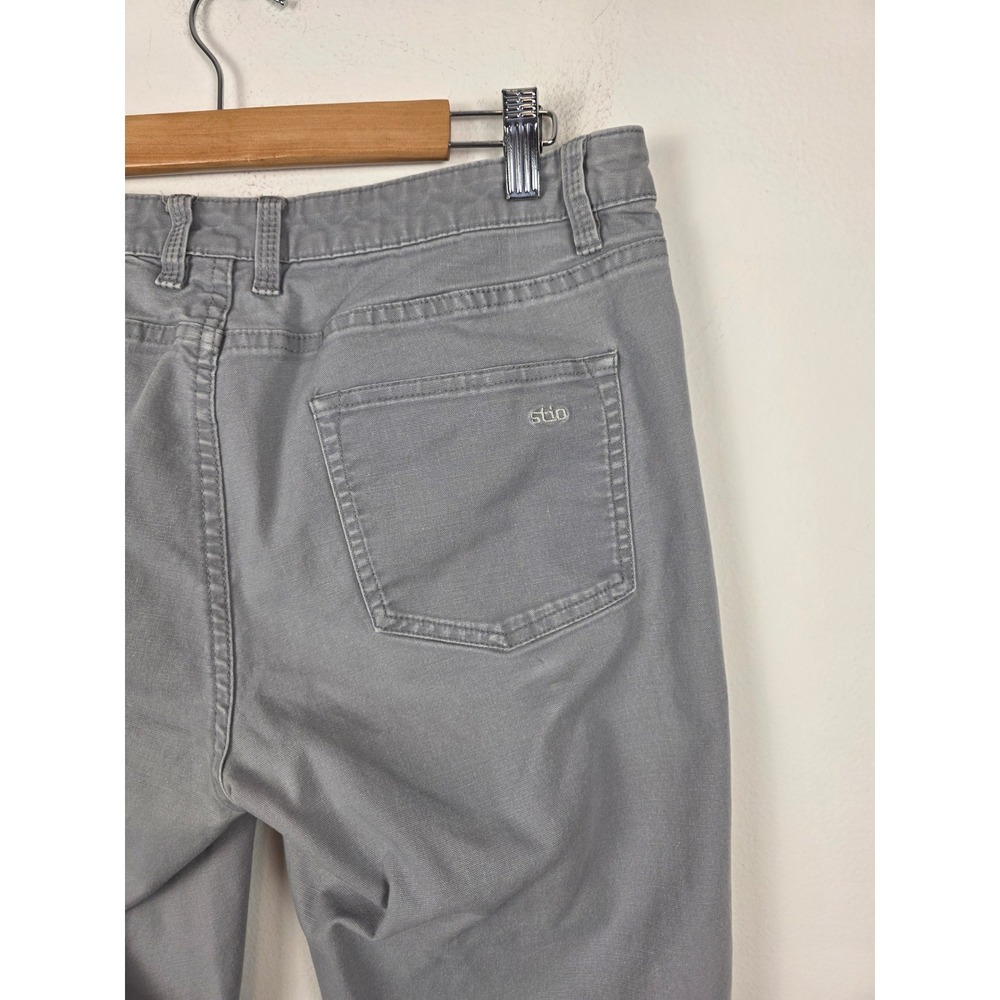 Stio Womens Gray Rivet Slim Straight Stretch Canvas Pants Size 8 1335F19 - Picture 4 of 7
